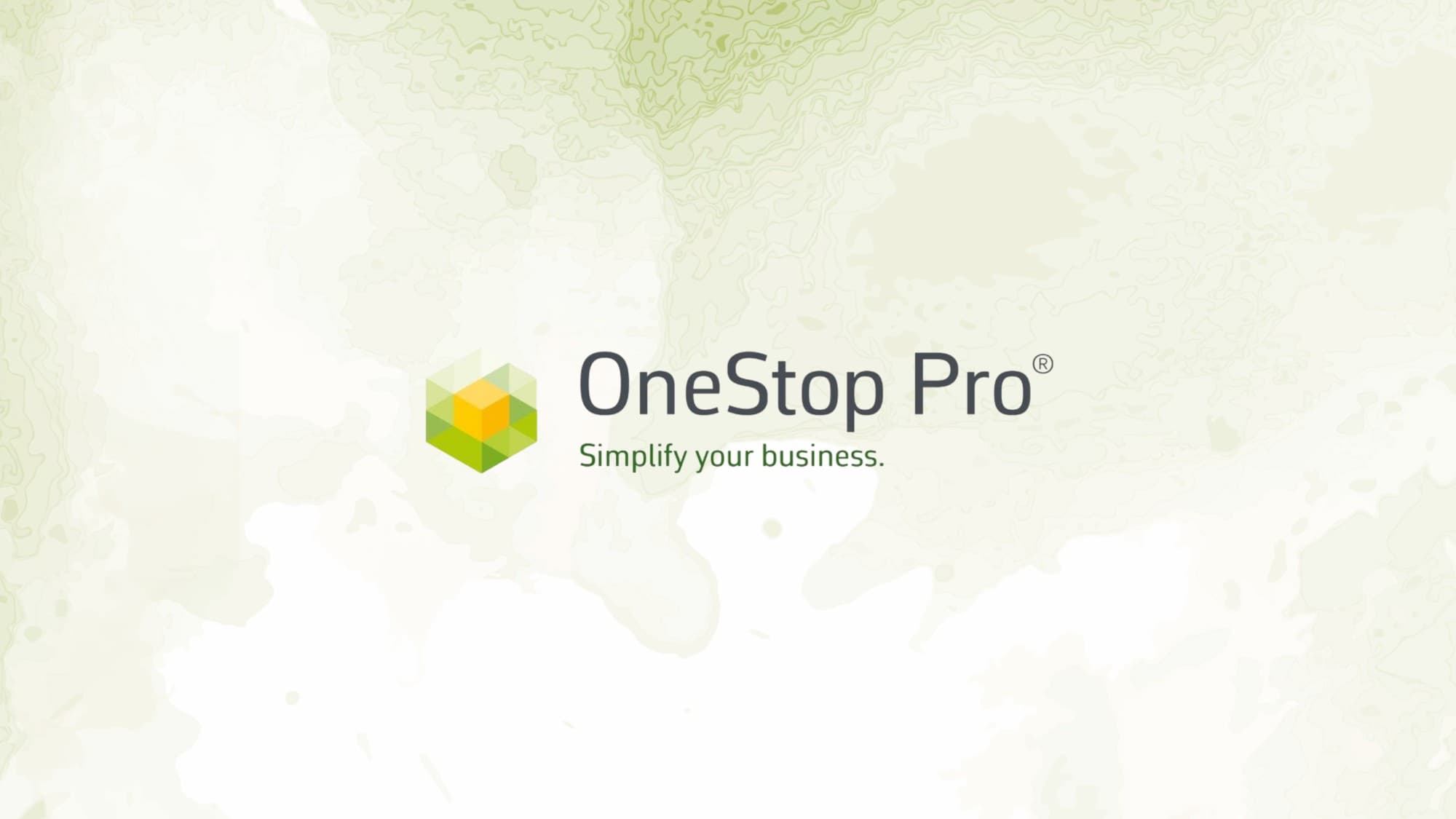 OneStop Pro logo with the tagline “Simplify your business.”